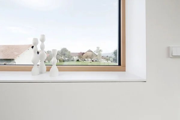 Innenfensterbank mit Schattennut eingebaut