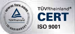 TÜV Rheinland zertifiziert nach ISO 9001