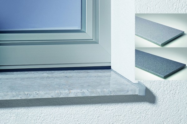 Gussmarmor Fensterbank helopal classic granit 150 mm